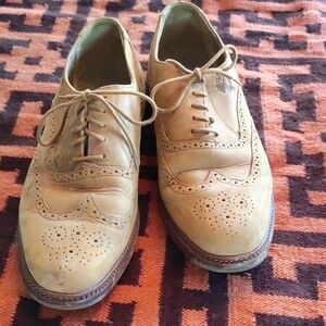 Men's Tan Leather Brogue Shoes
